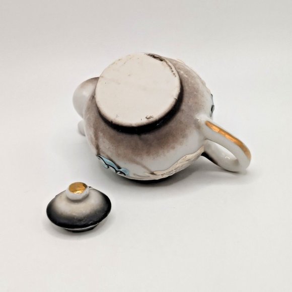 Vtg Moriage Dragonware Teapot Pacific Japan Black Raised Hand Crafted Painted - Picture 8 of 10